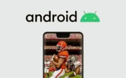 Android-Handy mit geöffneter IPTV-App